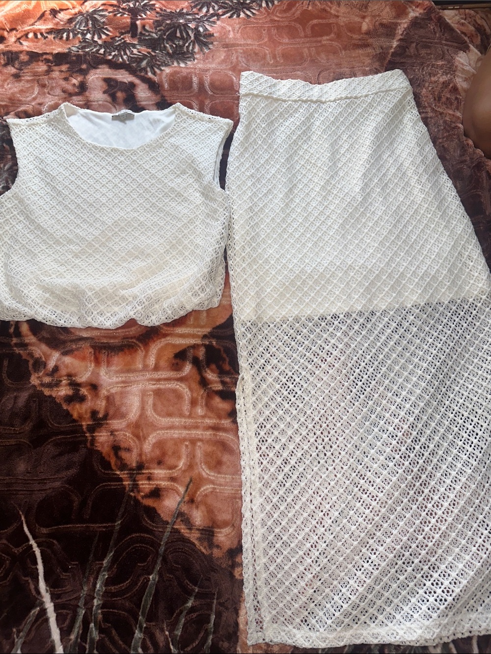 Women’s White Lace Maxi Skirt - Elegant Summer Style